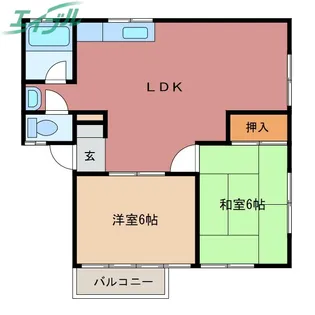 ラフトリー日永【2階】の間取り