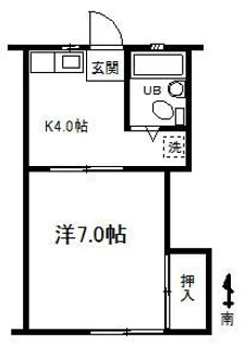 ハイツ湘南I【1階】の間取り