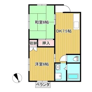 エクセレント林田【2階】の間取り