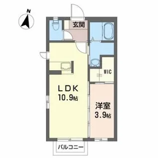 シャーメゾン西多賀【2階】の間取り