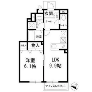 フェリーチェ子安【1階】の間取り