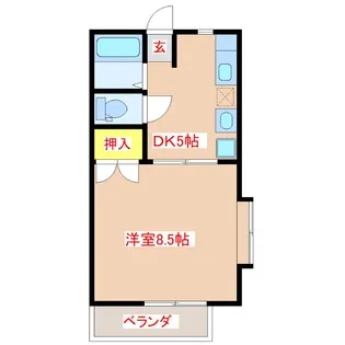 コーポたうみIII【2階】の間取り