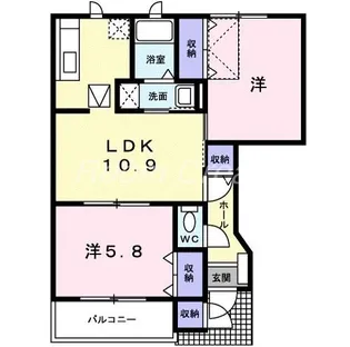 シルエット プリンセスC【1階】の間取り