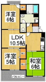 サンフロンティア【1階】の間取り