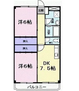 セントラルパークハイツ【3階】の間取り