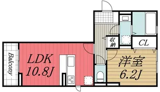 千葉県千葉市稲毛区宮野木町【アパート】の間取り