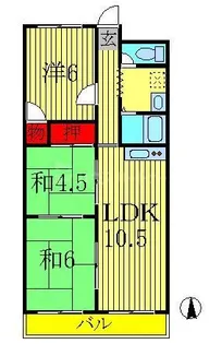 サンライフ天王台【2階】の間取り