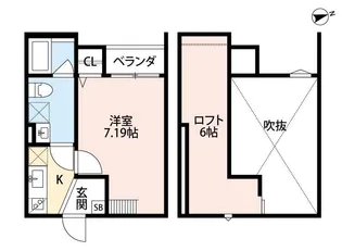 フォレストコート東今里【1階】の間取り