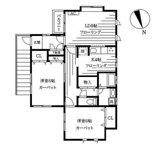 東京都品川区大井7【アパート】の間取り