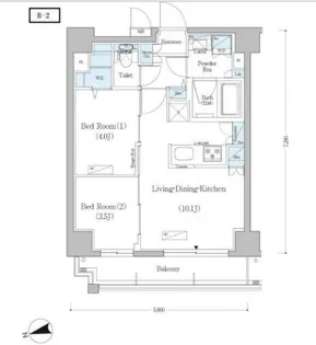 アーバネックス戸越【11階】の間取り