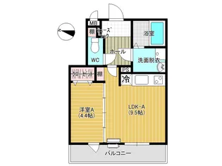 メゾンセリジエ【1階】の間取り