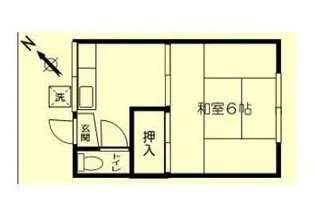 豊荘【2階】の間取り