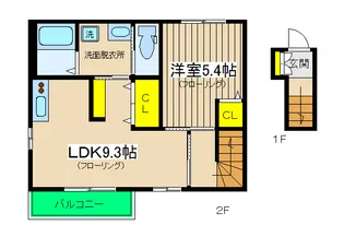 メゾングロリアS【2階】の間取り