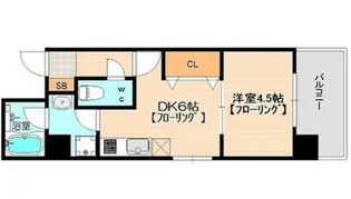 アクアシティ天神ノース【2階】の間取り