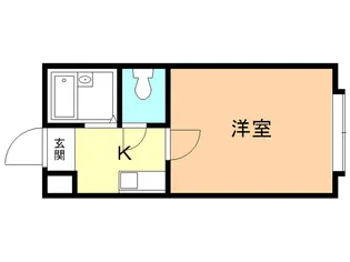 ベルシティ萩野町【5階】の間取り