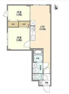 ウェルスクエア桜上水【2階】の間取り
