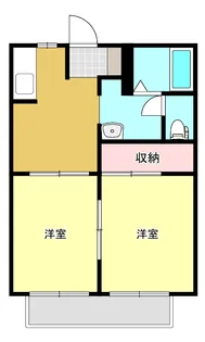 ハイツ白河【2階】の間取り