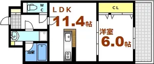 ビリオネアS竹屋【11階】の間取り