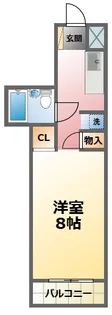 第1冨久井ハイツ【4階】の間取り