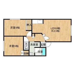 ナシラ・ライズ【1階】の間取り