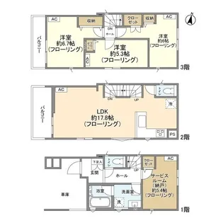 埼玉県さいたま市桜区南元宿1【一戸建】の間取り