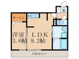 ロイヤルシティ折尾【3階】の間取り