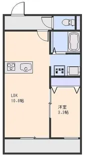 タウンコート A【2階】の間取り