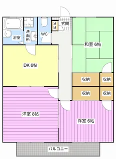 アクト中島【2階】の間取り
