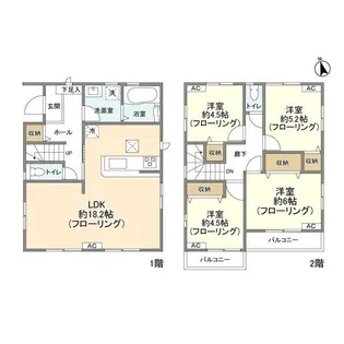 千葉県松戸市幸田2【一戸建】の間取り