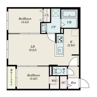 S-RESIDENCE南郷South【3階】の間取り