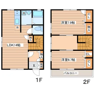 パルハイムNYB【1階】の間取り