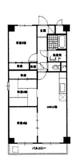 エクウス箕面【2階】の間取り