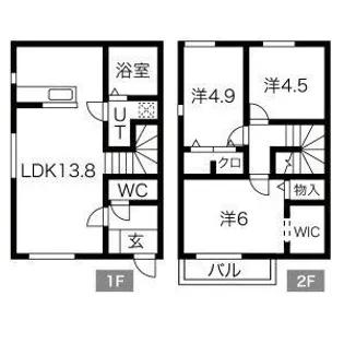 千葉県袖ヶ浦市神納【一戸建】の間取り