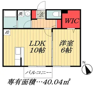 千葉県市川市国府台5【アパート】の間取り
