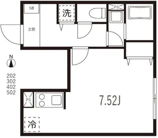 アセットホーム横浜【3階】の間取り
