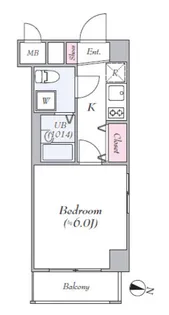 ヴェルト横浜吉野町【4階】の間取り