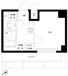 ルーブル蒲田南参番館【6階】の間取り