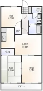 フレンドセントーサ【2階】の間取り