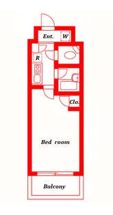 カメリアスチューデントコート【2階】の間取り