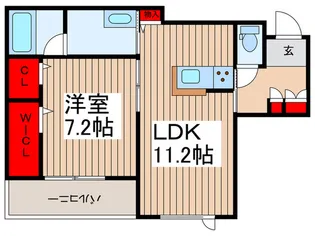 セルディーナ天神【3階】の間取り