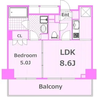 ポルトパルティーレヨコハマ【7階】の間取り