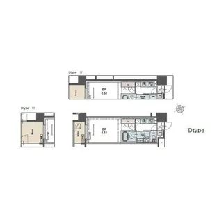 ラグゼナ磯子【1階】の間取り