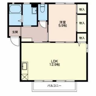 ドミール野村【2階】の間取り