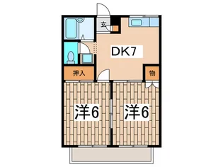 シティプラザ【3階】の間取り