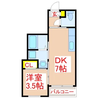 La Rochelle【5階】の間取り