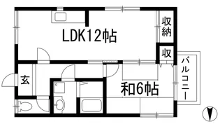 ハイツ尾崎【2階】の間取り