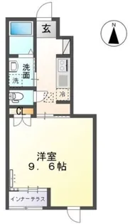 サウザンドリーフV【1階】の間取り