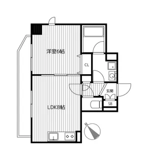 ティーリーフ横浜モデルノ【9階】の間取り