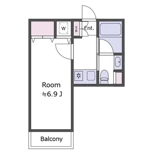 第13安藤マンション【2階】の間取り