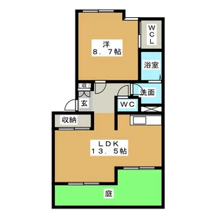 ミロワール・M【1階】の間取り